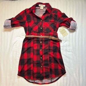 Red Plaid Dress For Buyer Emead326